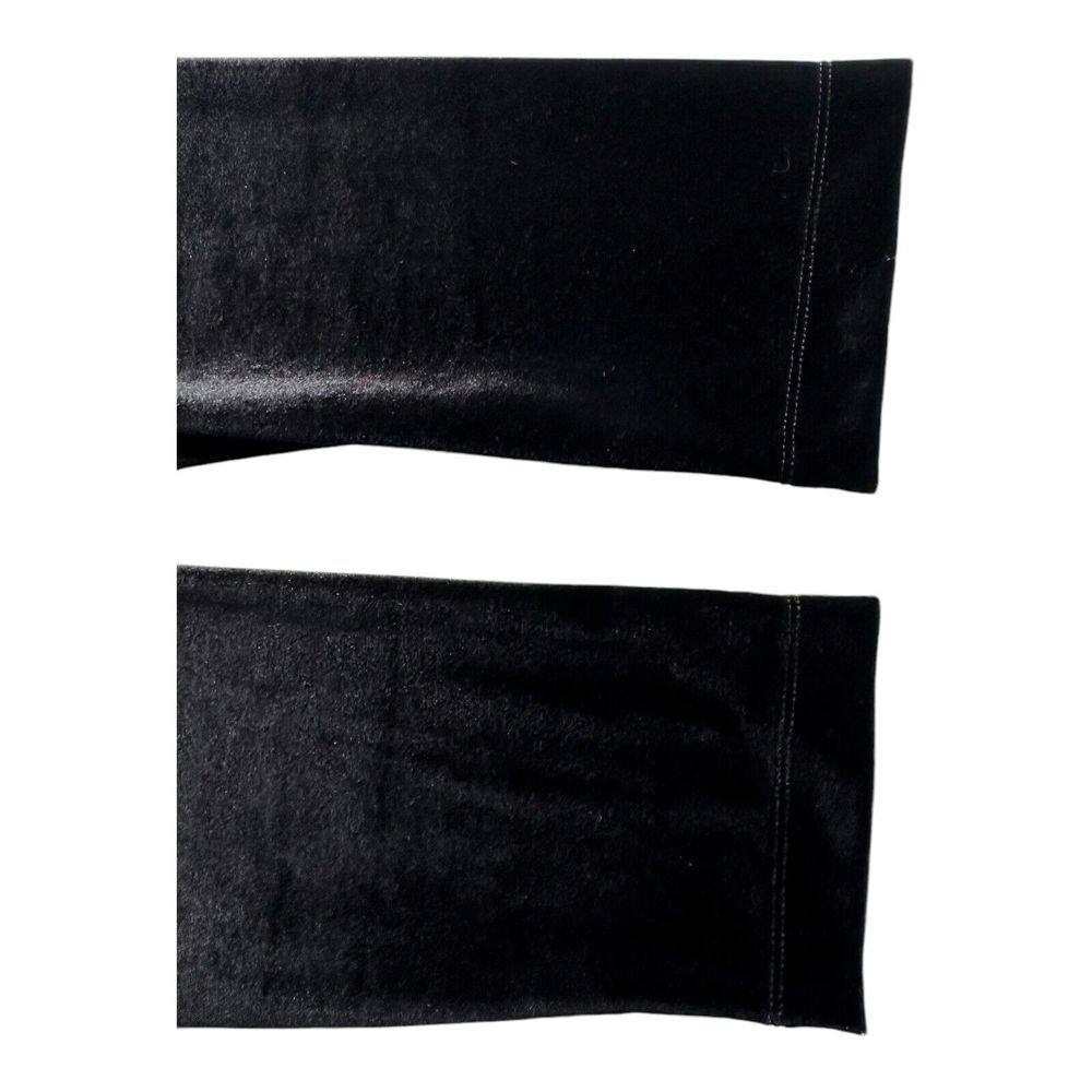 Vtg Peck & Peck Weekend Women's Black Velvet Jacket with Brooch‎ Clasp Closure L - Picture 6 of 16